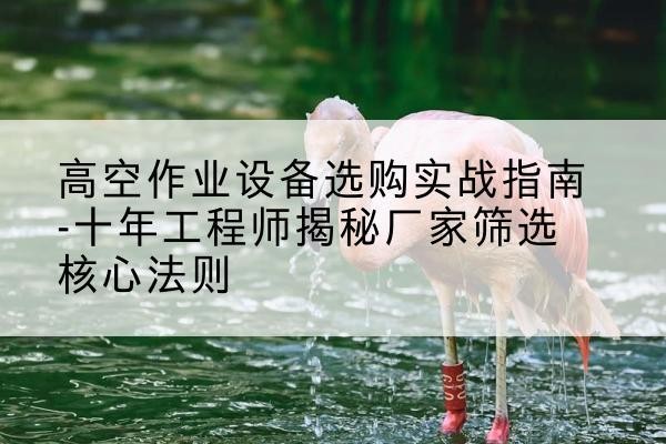 理塘剪叉式升降机厂家-高空作业设备选购实战指南-十年工程师揭秘厂家筛选核心法则