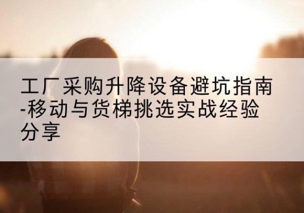 理塘移动式升降机怎么选-工厂采购升降设备避坑指南-移动与货梯挑选实战经验分享