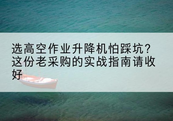 理塘高空作业升降机厂家推荐-选高空作业升降机怕踩坑？这份老采购的实战指南请收好